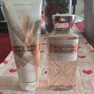 Bath & Body Works Pure Wonder Body Wash and Cream Duo